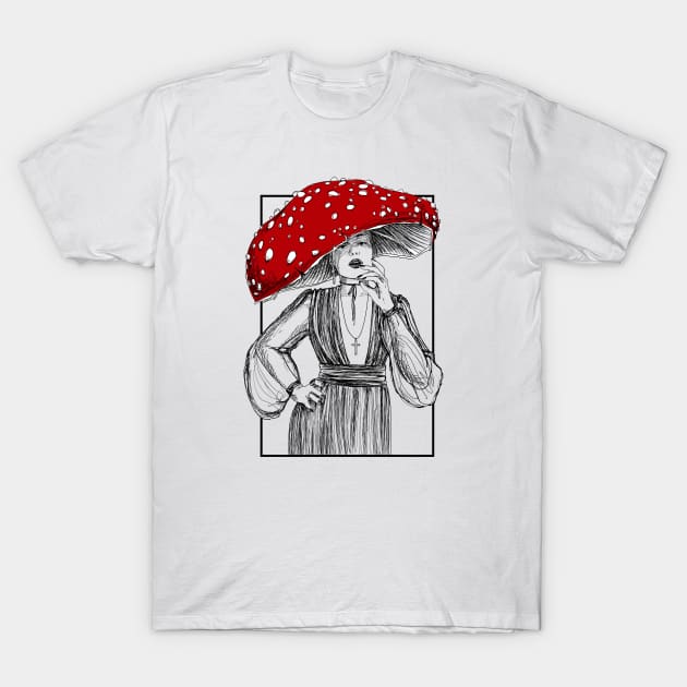 MUSHROOM WITCH T-Shirt by AuroraNoa